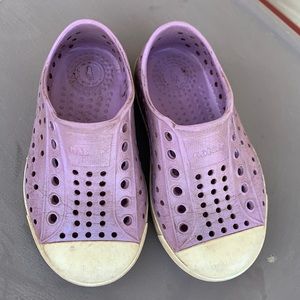 Purple irridescent Native shoes